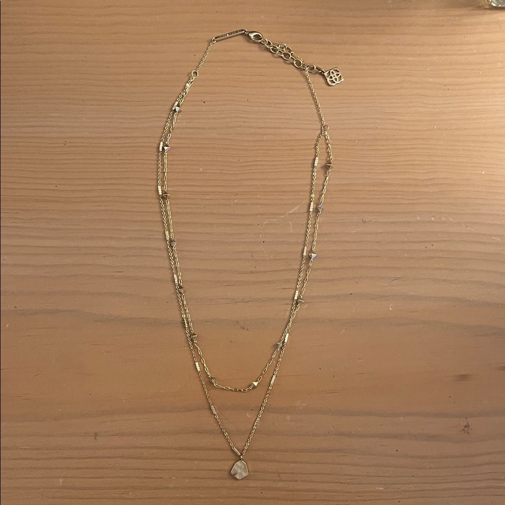 Kendra Scott Gold Layered Pendant Necklace